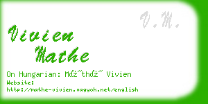 vivien mathe business card